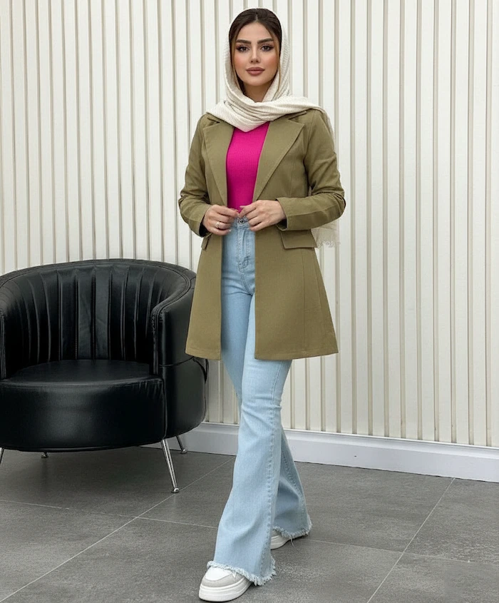 مانتو-کتی-با-شلوار-بوت-کات-14968968webp