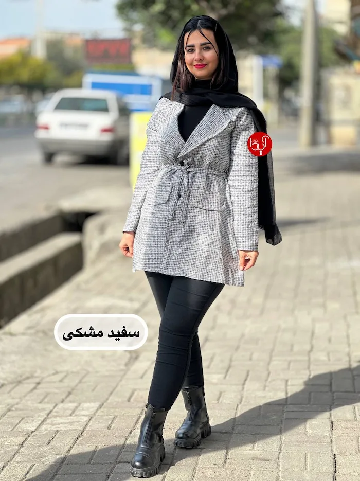 مانتو کمربنددار 4168545