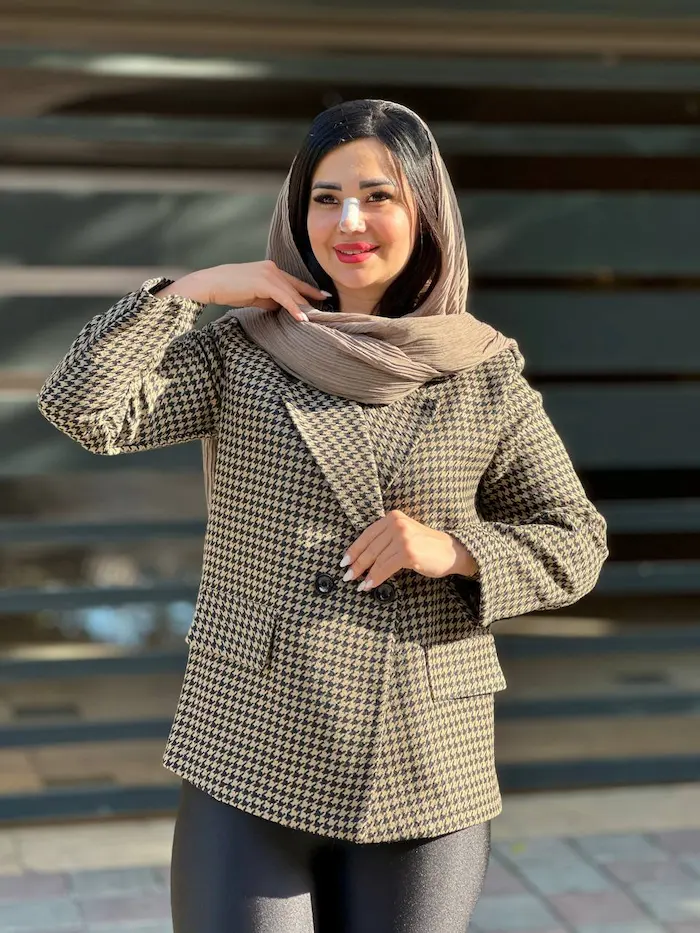 کت یقه هفتی زنانه 65185