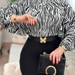 شومیز طرح زبرا ۳۸۲