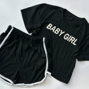 ست کراپ شورتک Baby girl