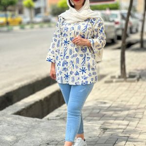 مانتو لینن طرح برگ ۱۰