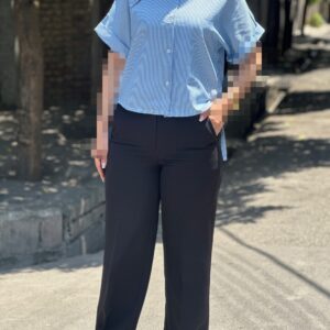 شومیز راه راه گت دار ۸۹۰