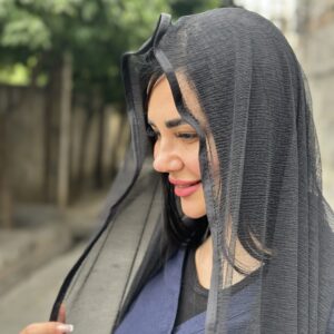 شال توری نوار دوزی ۹۵۷